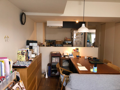 リビング工事前