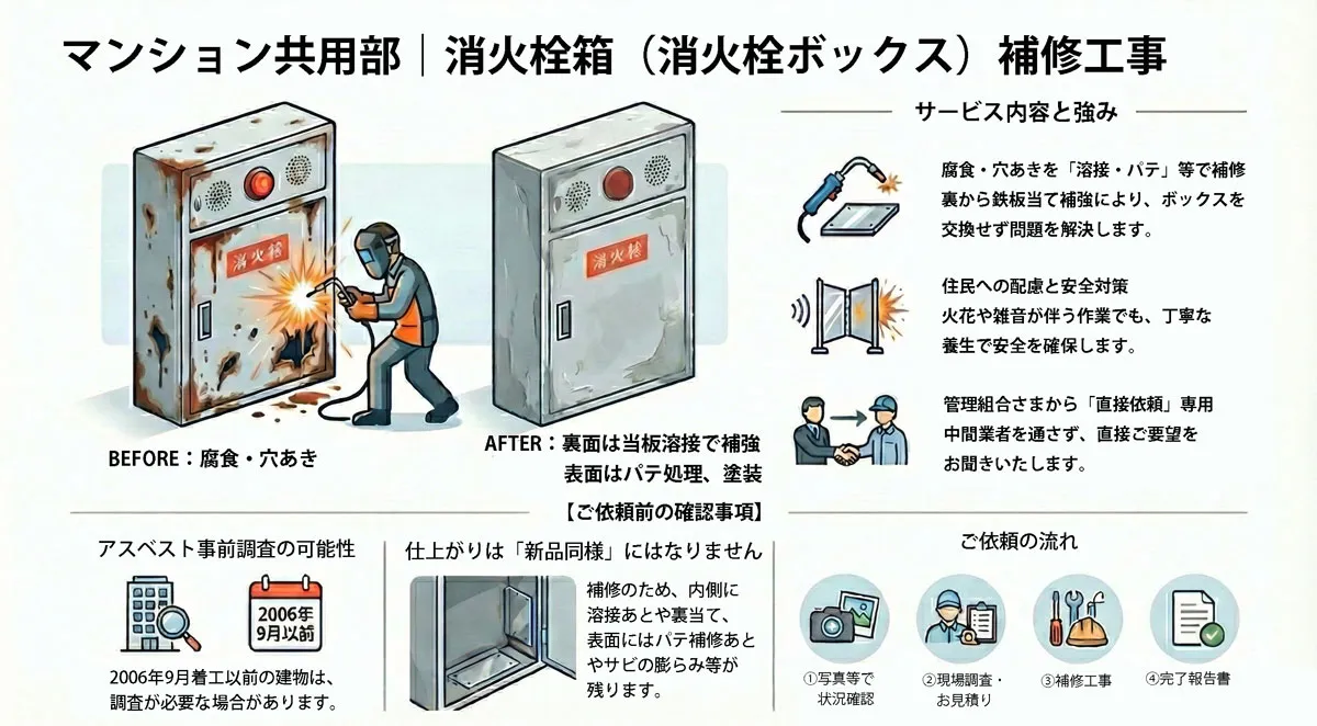 消火栓ボックス補修プロジェクト概要図_result